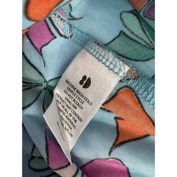 Dot Dot Smile Girl's Cap Sleeve Dress 8-10 Blue Bows Print Short Sleeve Twirl - Picture 4 of 5